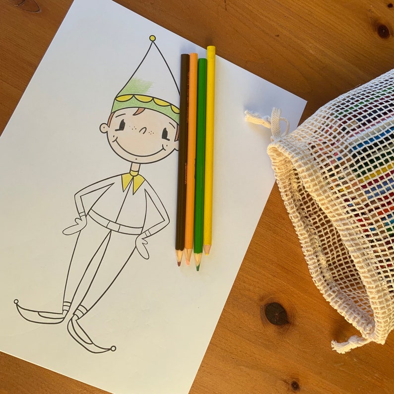 8 Christmas Coloring Pages, Kids Holiday Printable Activity, Santa and