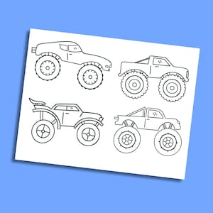 Monster Truck Coloring Page