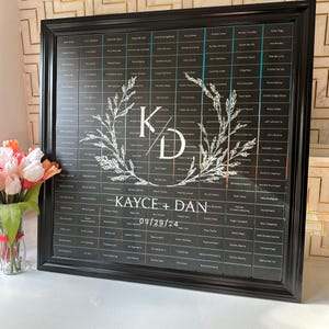 Monogram Seating Chart