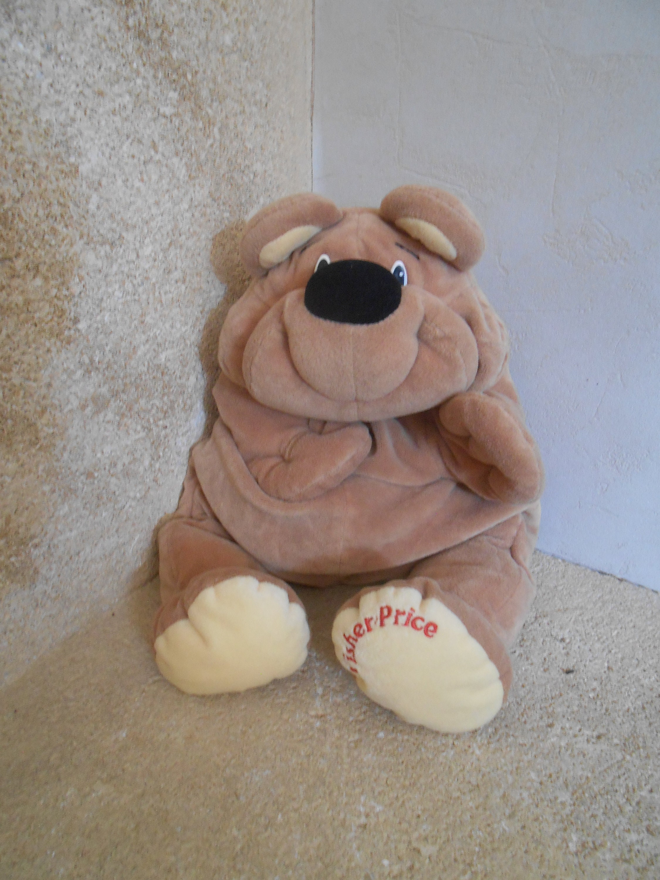 Vintage Soft Toy Brown Bear Rumple Fisher Price 1993 Etsy Australia
