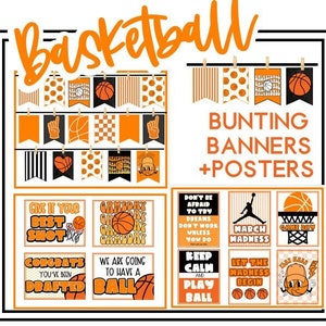 Basketball-Banner, Basketball-Poster, März-Verrücktheits-Dekor, Basketball-Dekor, März-Verrücktheits-Banner, März-Verrücktheitsplakate