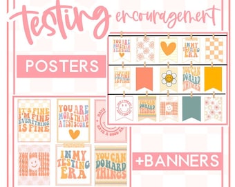 Testing Encouragement Banners, Testing Encouragement Posters, Testing Motivation, State Testing Posters, Testing Bulletin Board