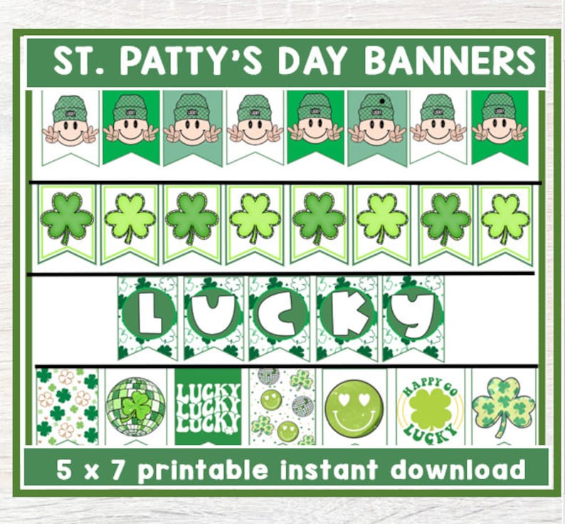 St. Patrick's Day Banner, Happy St. Patrick's Day, St. Patty's Day ...