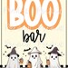 Boo Bar Sign, Instant Download Halloween Sign, Halloween Party Sign ...