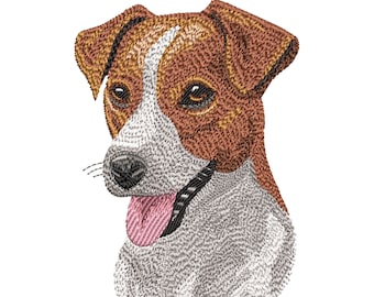 Jack Russell Embroidery Design, Jack Russell Terrier Machine Embroidery Design, Dog Embroidery Design, Animal Embroidery Design