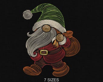 Christmas Gnome & Santa Embroidery Designs | Holiday Machine Files, Festive Stitch Patterns, Shirts, Hoodies, Tote Bags, Home Decor