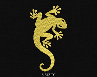 Lizard Machine Embroidery Design: 5 Sizes (Digital Download)