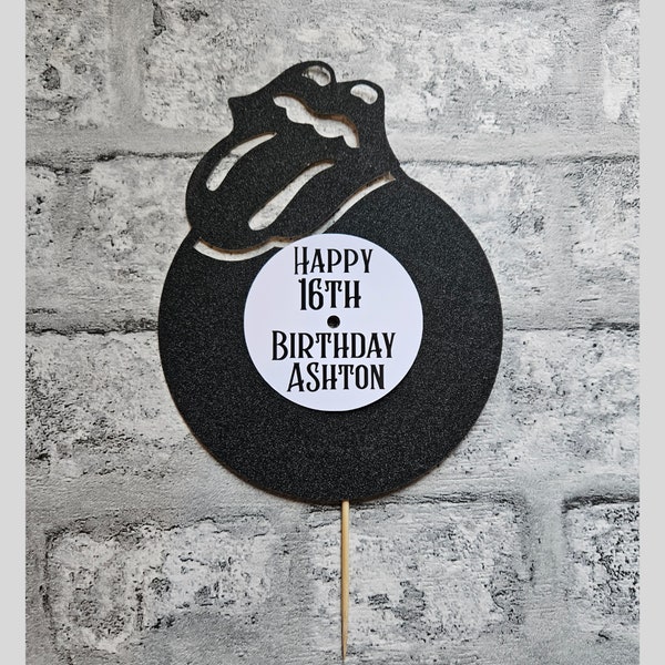 Vinyl record Cake Topper - The Rolling Stones - Personalised