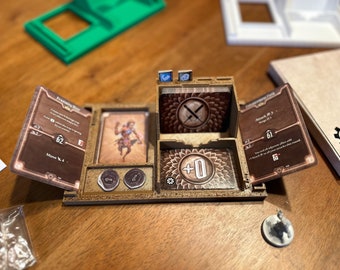 gloomhaven card binder Trading - 9 Pocket Album w Zipper - 360 Side Loading Folder for TCG - 3D PU Leather Second Edition is a refined version of the original game What are tips for organizing