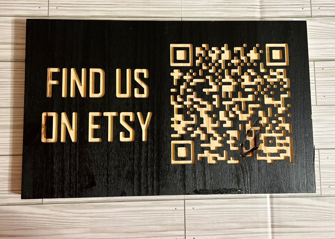 Large CNC QR Code Display - Etsy