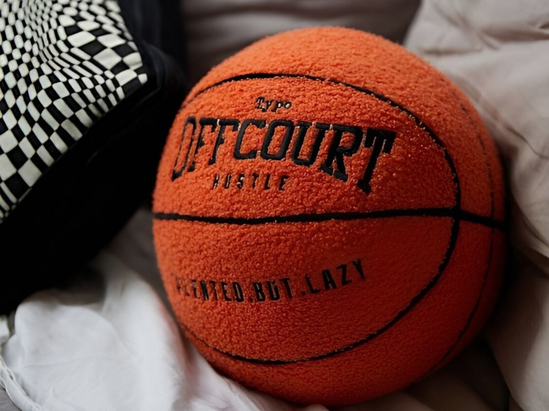 Basketball Embroidered Pillow Reworked Basketball Pillow Etsy