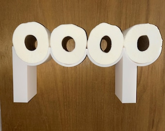 Funny 3D Printed Toilet Paper Holder  |  POOP Display | Bathroom Decor and TP Storage | Gag Gift and Functional Organizer