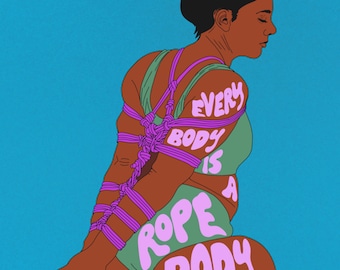 Conjunto de 5 impresiones "Every Body Is a Rope Body", 8" x 10"