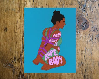 Cada cuerpo es un cuerpo de cuerda, impresión artística de Femme