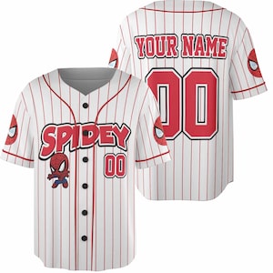 Personalize Spidey And His Amazing Friends Cute White Color, Custom Spider Verse Baseball Jersey Team, Baseball Team Outfit