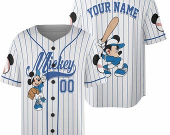 Custom Mickey Mouse Baseball Jersey, Mickey Mouse Baseball Jersey , WDW Birthday Gift