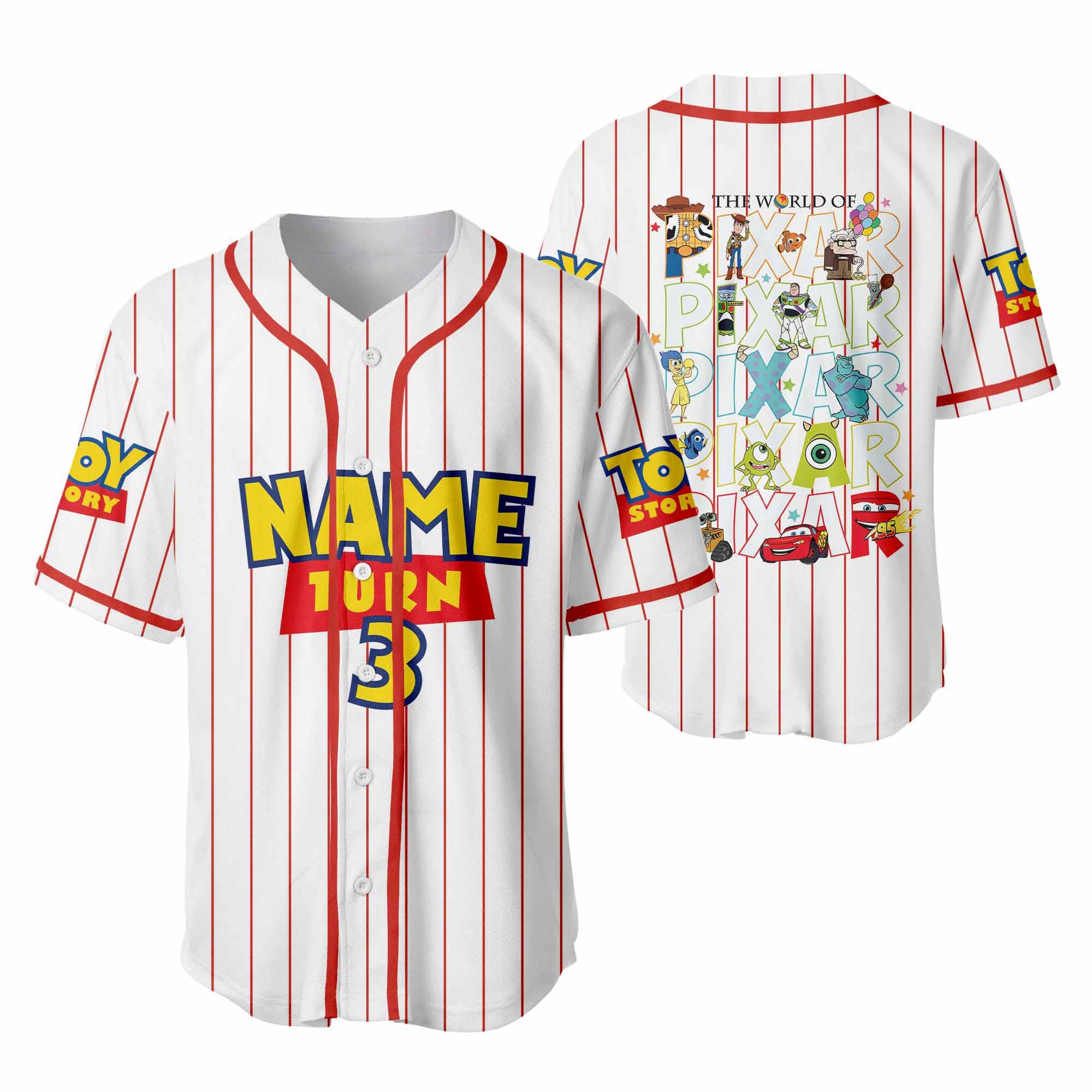 Discover Custom Toy Story Disneyland Baseball Jersey, Disney Festival 2025 Jersey, Toy Story Characters Group, Disney World Adventure Sport Team