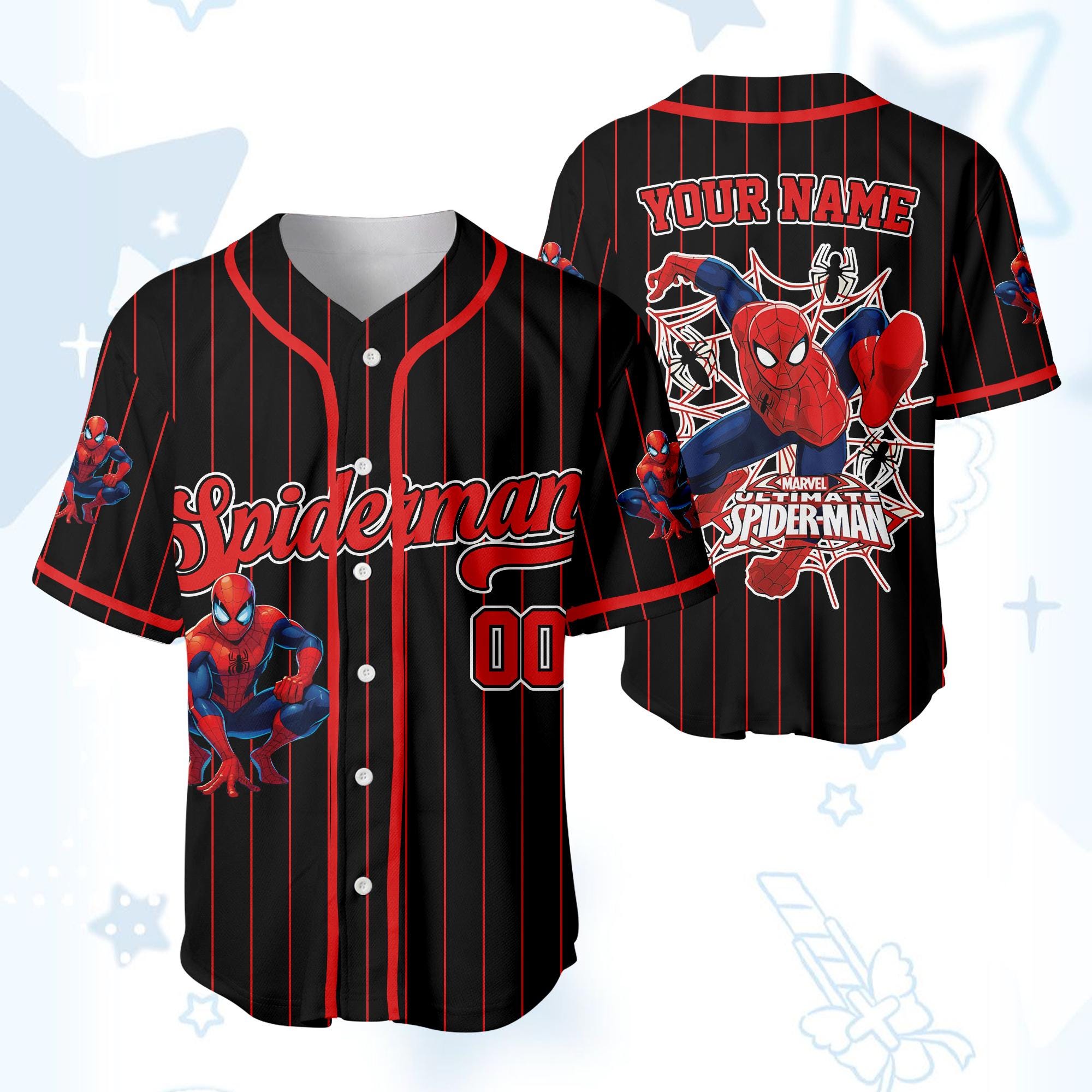 Discover Personalize Disney Amazing Spider Man Vintage Baseball Jersey, Custom Kids Youth Adult Disney Baseball Jersey, Birthday Gift Family