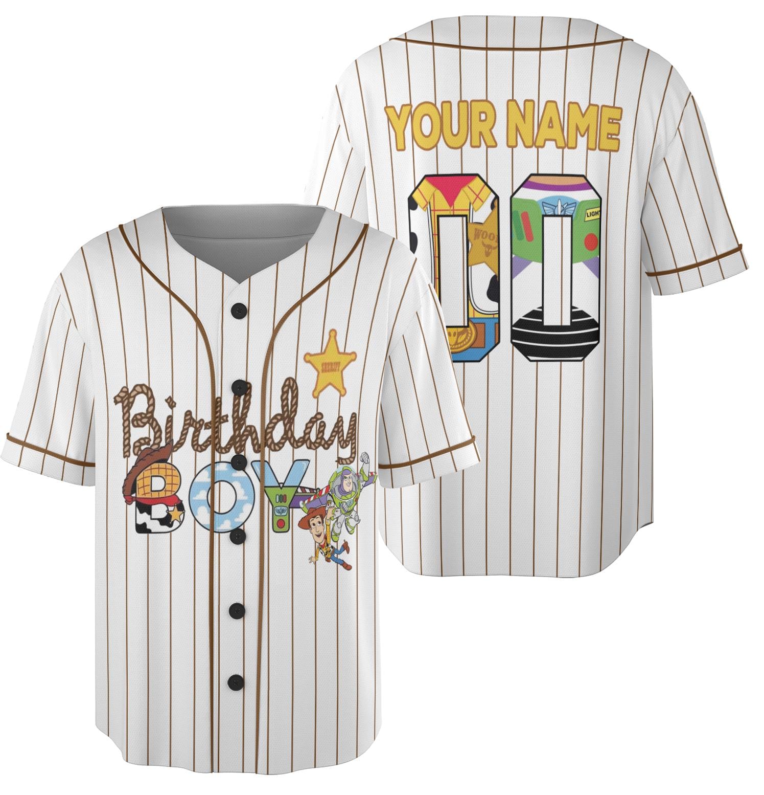 Camisa de beisebol personalizada para aniversariante, camisa de beisebol de aniversário do Toy Story, camisa de aniversário para aniversariante, presente para crianças