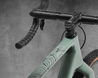 Protecteur de cadre pour Gravel Bike par Wicked Velo Stickers de protection pour vélo Protection du cadre intégral Stickers en matériau premium