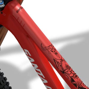 Frame Protector for Mountain Bike by Wicked Velo Protective Bicycle Decals Full Frame Protection Scratch Proof Stickers Set Viking Theme