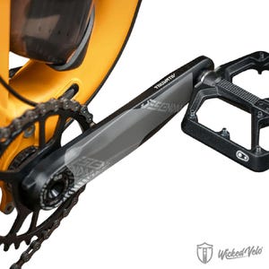 Bicycle Crank Set Protector MTB Gear Arm Guard for Bike Pedals Multi speed and Single speed Cycling Premium High Quality Stickers CLEAR