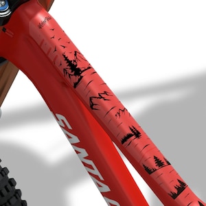 Frame Protector for Mountain Bike by Wicked Velo Protective Bicycle Decals Full Frame Protection Scratch Proof Stickers Set Forest Theme