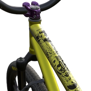 Frame Protection for Kids Bike by Wicked Velo Protective Bicycle Decals Full Frame Protector Premium Material Stickers with Theme Freeride