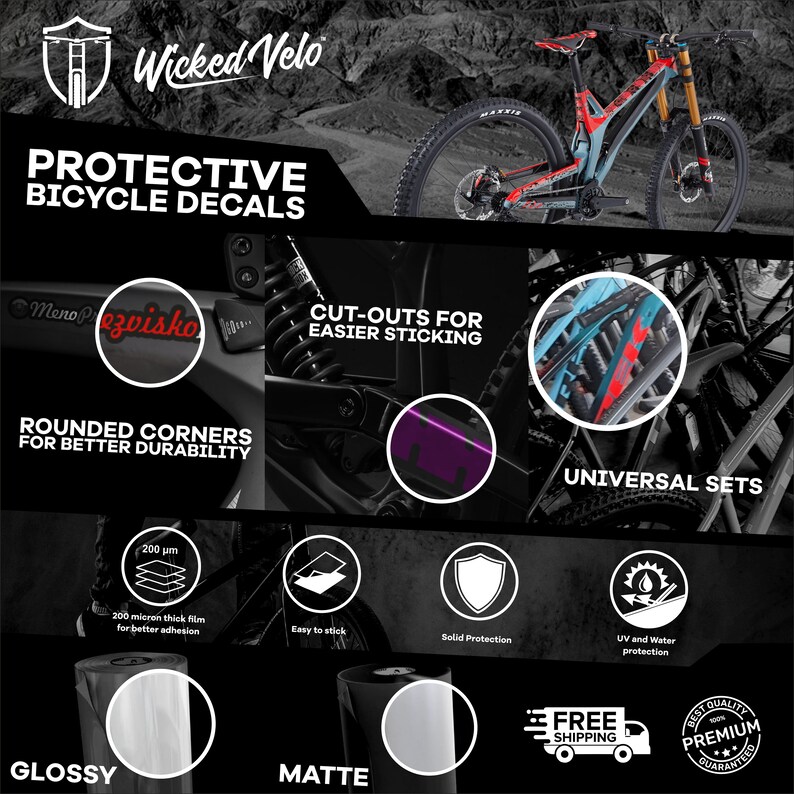 Autocollant de vélo, autocollant de protection, étiquette de très haute qualité image 5