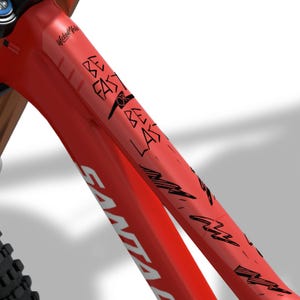 Frame Protector for Mountain Bike by Wicked Velo Protective Bicycle Decals Full Frame Protection Scratch Proof Stickers Set Bold Theme