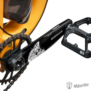 Bicycle Crank Set Protector MTB Gear Arm Guard for Bike Pedals Multi speed and Single speed Cycling Premium High Quality Stickers SKULL