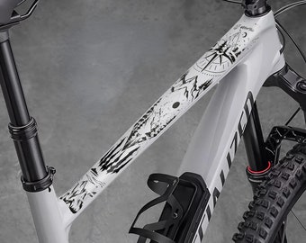 Rahmenschutz für Mountainbike von Wicked Velo Schützender Fahrrad-Abziehbild-voller Rahmenschutz Premium-Material-Aufkleber