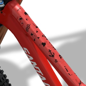 Frame Protector for Mountain Bike by Wicked Velo Protective Bicycle Decals Full Frame Protection Scratch Proof Stickers Set Tattoo Theme