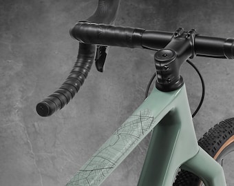 Rahmenschutz für Schotterrad von Wicked Velo Protected Fahrrad Abziehbilder Vollrahmenschutz Premium-Material Aufkleber