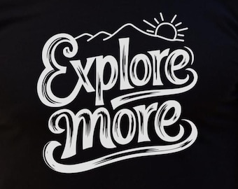 Sudadera de cuello redondo Explore More: ropa de viaje para amantes de la naturaleza