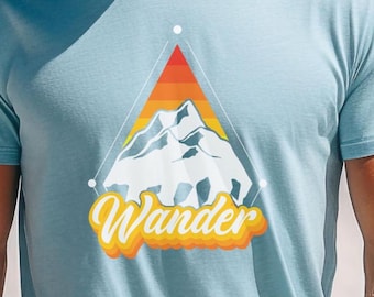 Camiseta gráfica Wander Mountain: Sunrise Hike Apparel