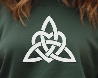 Sudadera con nudo celta de la trinidad, símbolo irlandés, accesorio para el Día de San Patricio