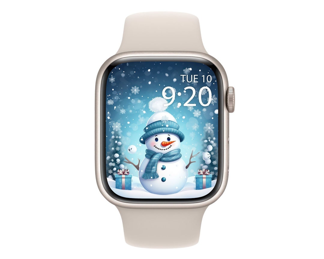 Snowman Apple Watch Wallpaper, Cute Christmas Snowman Christmas Watch