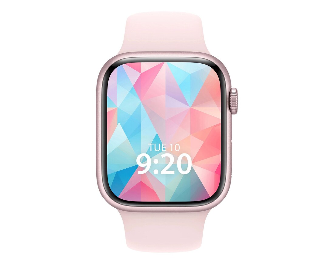 Triangle Apple Watch Wallpaper, Geometrical Watch Background, Modern ...