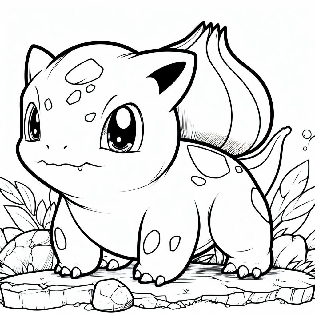 Bulbasaur, 20 Coloring Pages - Etsy