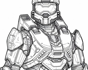 Master Chief 20 coloring pages