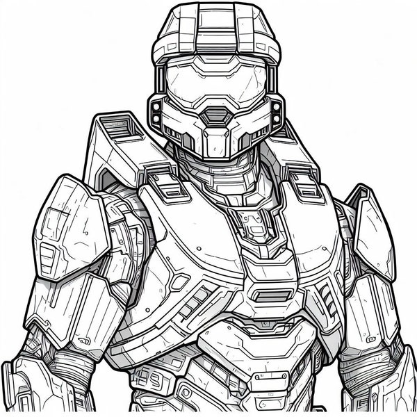 Master Chief 20 coloring pages