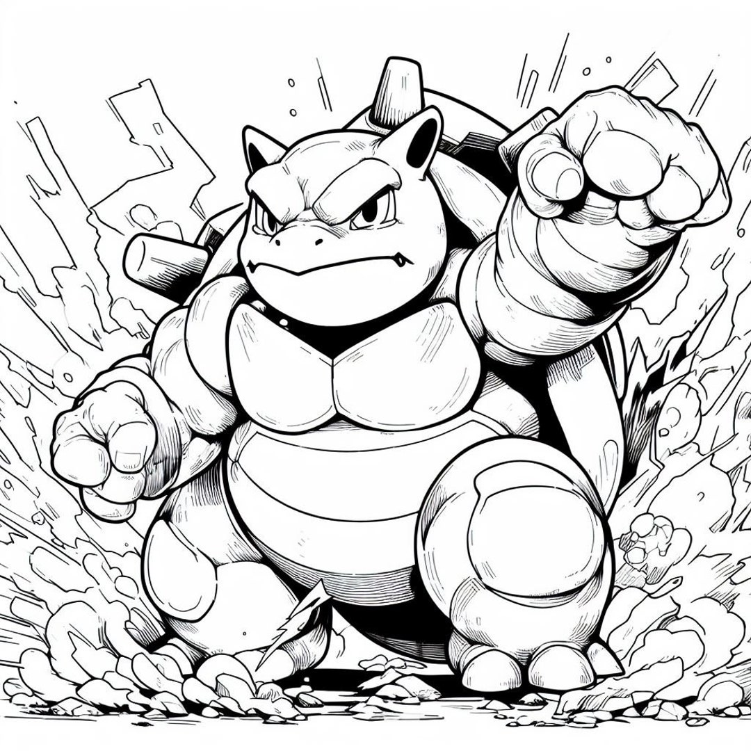 Blastoise 20 Coloring Pages - Il 1080xN.5413627206 7a1u 