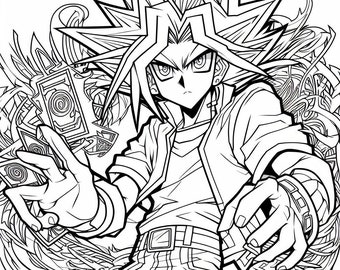 Yugi, 20 coloring pages