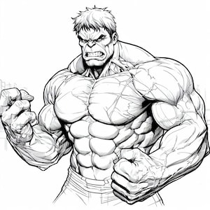 20+ Free Printable Hulk Coloring Pages 