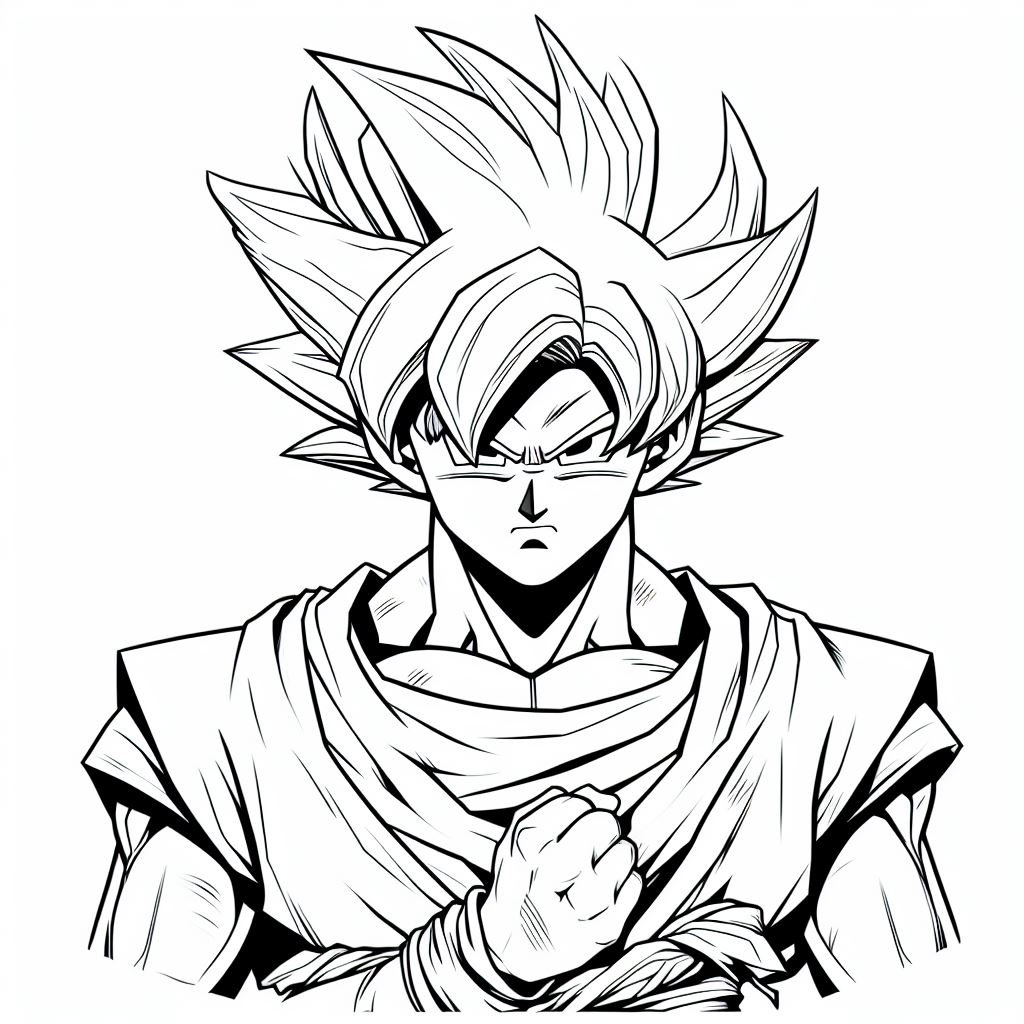 Dragon Ball Z Goku Coloring Pages 