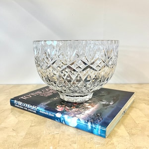 Large Vintage Cut Crystal Bowl