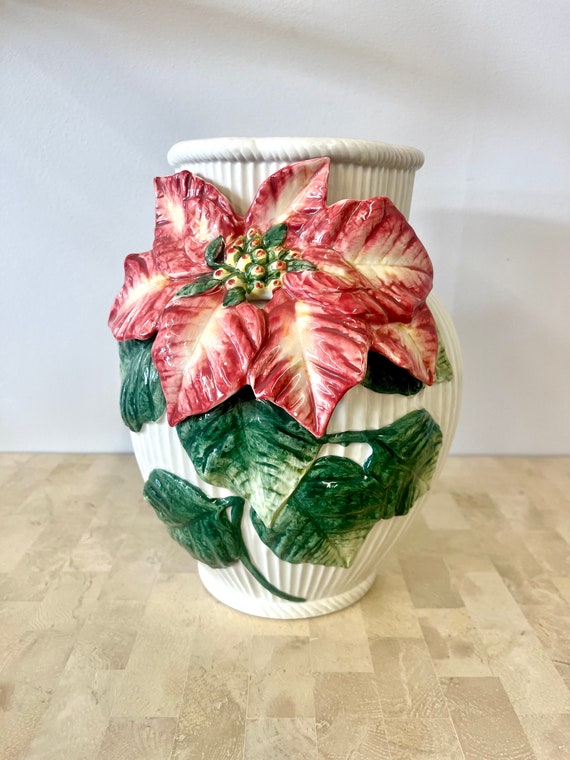 Vintage 1991 Fitz and Floyd Old World Weihnachtsstern Vase - Etsy.de