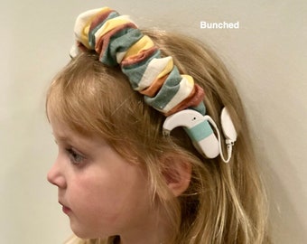 Cochlear Implant Headbands: Knotted, Bow, Bunched- Many Fabric Options