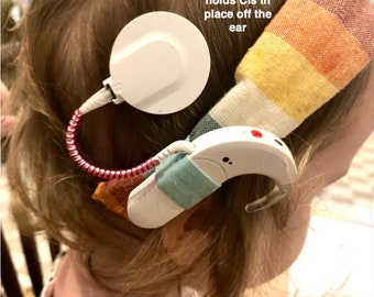 Cochlear Implant Headbands: Knotted, Bow, Bunched- Many Fabric Options